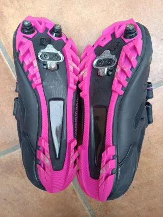 Zapatillas Ciclismo Muddyfox Negro/Rosa Talla 38