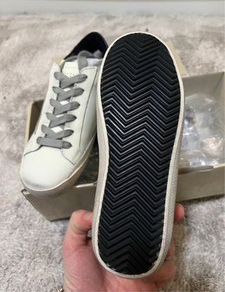 Golden Goose Sneakers Pelle Bianca Nera Taglia 34