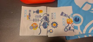 Sacchetta mare con bracciolini bavaglio telo mare.