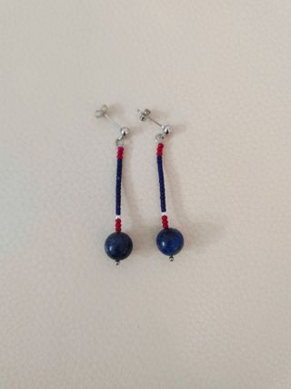 Pendientes Plata Sodalita Azul