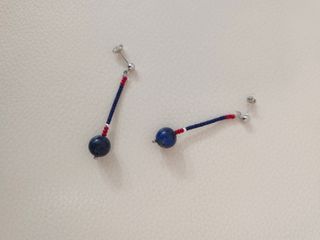 Pendientes Plata Sodalita Azul