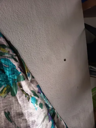 Vestido de fiesta estampado.