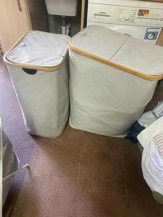 Cestos de ropa con tapa y asa