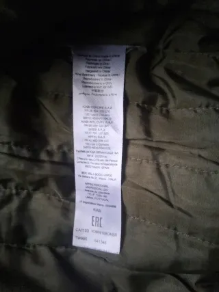 Chaqueta bomber Kiabi negra Talla XL