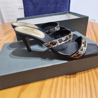 Sandalias tacón Aime Mascaro negras