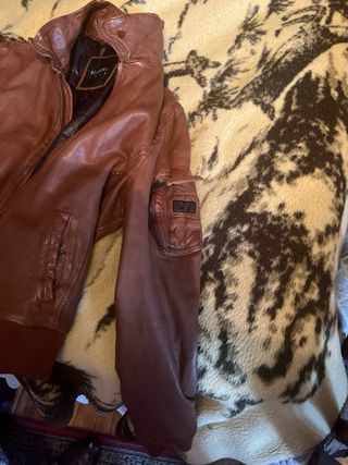 Cazadora aviador Redskins marrón