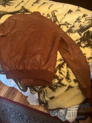 Cazadora aviador Redskins marrón