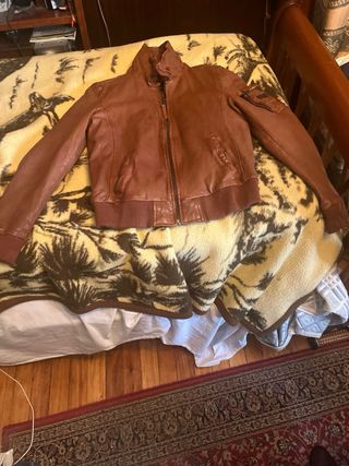 Cazadora aviador Redskins marrón