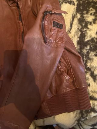 Cazadora aviador Redskins marrón