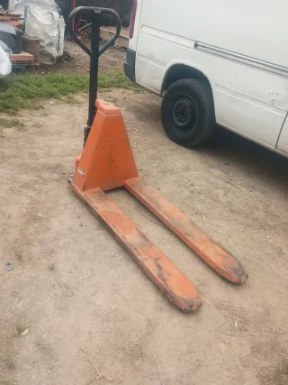 Traspalet de tijera naranja