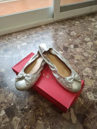 Bailarinas plateadas Clarys niña