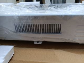 Kekai Chimenea Eléctrica de Pared Empotrable para Interior 1600W Alaska 128x26x61 cm con Simulación de Fuego 2 Niveles de Potencia con Mando