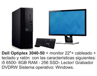 Dell Optiplex 3040-50 + Monitor 22