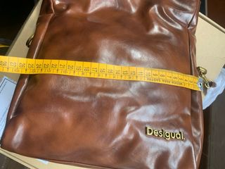 Bolso Desigual Marrón Brillante