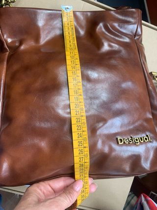 Bolso Desigual Marrón Brillante