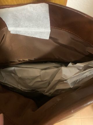 Bolso Desigual Marrón Brillante