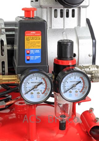 Compresor de Aire Silencioso Vertical 50L - 2 Hp - 09341 - Mader