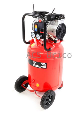 Compresor de Aire Silencioso Vertical 50L - 2 Hp - 09341 - Mader