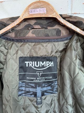 Chaquetón moto camuflaje Triumph talla L