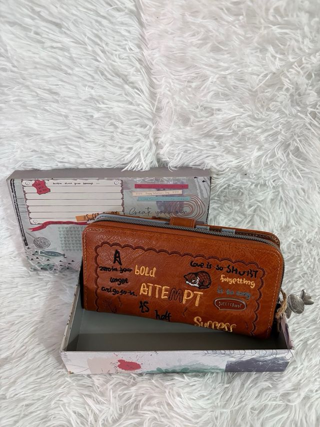 Cartera Monedero Sweet Candy Marrón