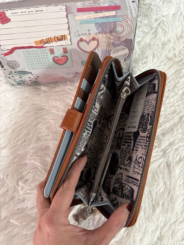 Cartera Monedero Sweet Candy Marrón