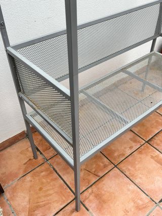 Banco Ikea Gris Metálico
