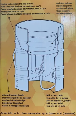 Quemador de azufre metálico