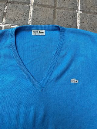 1980s Jersey cuello pico Lacoste Tenis Vintage