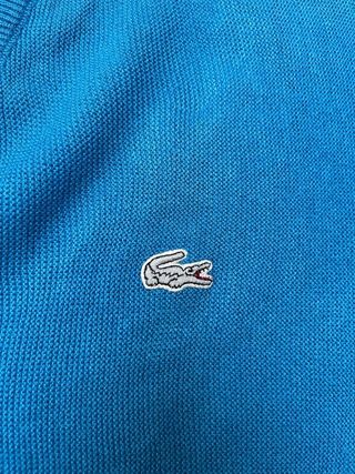 1980s Jersey cuello pico Lacoste Tenis Vintage