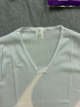 Camiseta interior Capella algodón blanca T-48