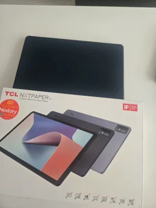 Funda tablet azul con soporte lápiz