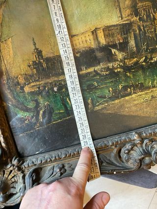 dipinto d'epoca raffigurante una veduta di Venezia