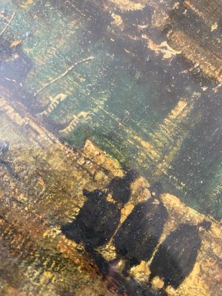 dipinto d'epoca raffigurante una veduta di Venezia