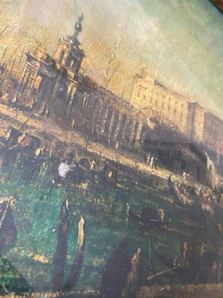 dipinto d'epoca raffigurante una veduta di Venezia