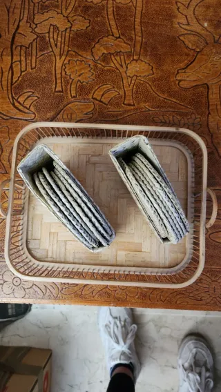 Cestas Mimbre y Cristal Set 3