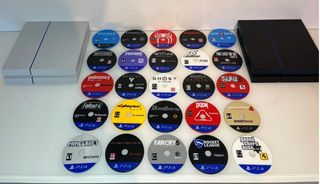 Réplica PS4 3D y 25 posavasos juegos