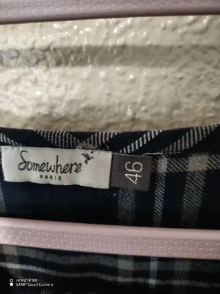 Vestido de mujer con estampado de cuadros