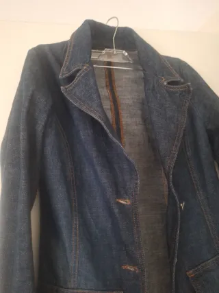 Chaqueta larga tejana