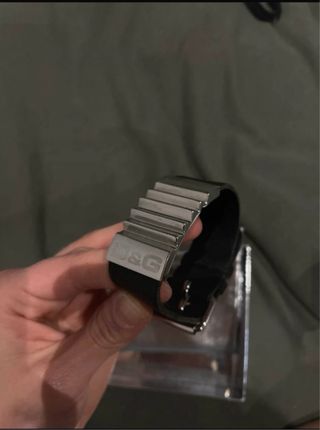 Pulsera D&G Negra y Plateada