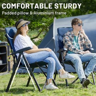 Silla de camping-playa Timber Ridge 150kg azul