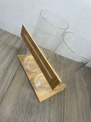 Organizzatore IKEA Doppio in Bambù e Bicchieri