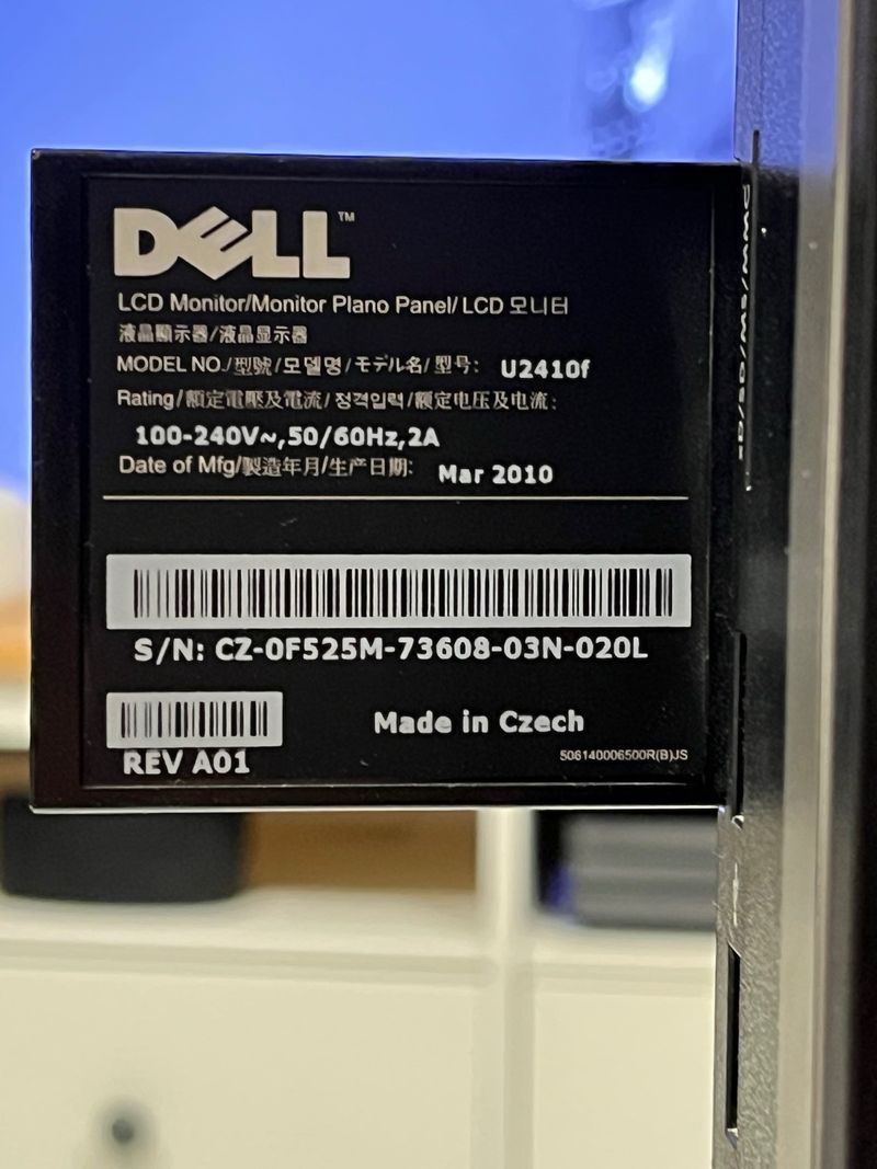 Monitor Dell UltraSharp U2410f Profesional afbeelding 7