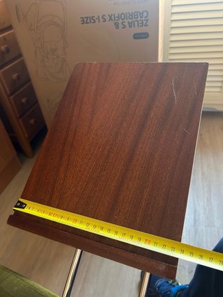 Silla antigua apuntador terciopelo madera