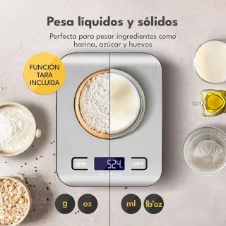 Báscula Cocina Digital LEBENLANG Recargable USB