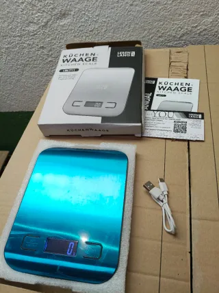 Báscula Cocina Digital LEBENLANG Recargable USB