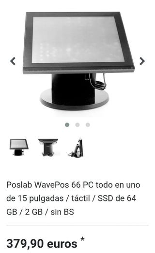 Poslab WavePos 66 PC 15" táctil