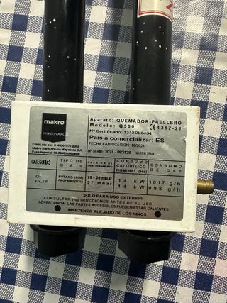 Paellero a gas per cucinare