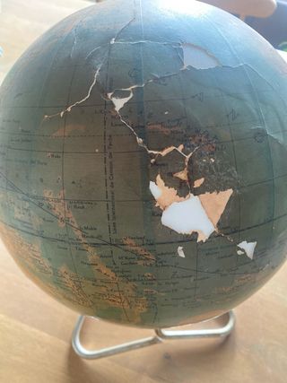 Globo Terraqueo Paluzie Antiguo Industrial Años 60