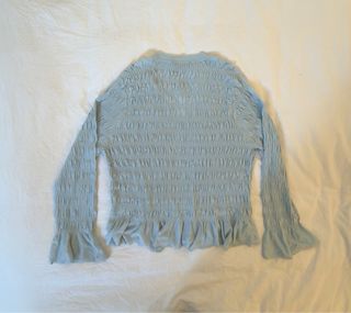 Chaqueta Zara mujer etiqueta negra azul claro XL