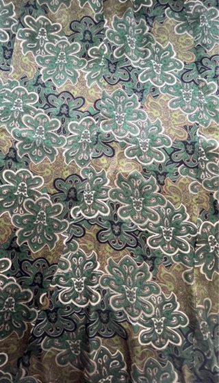 Falda de seda Amitié verde